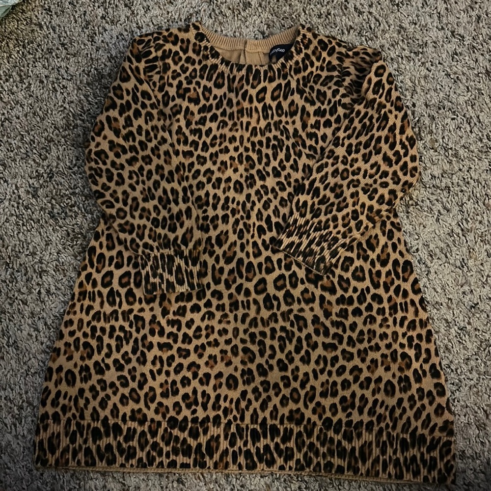 Baby Gap Leopard Print Sweater Dress